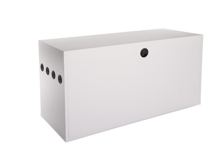 TERRARIUM 100X40X52 Z PŁYTY -NADSTAWKA BIAŁE