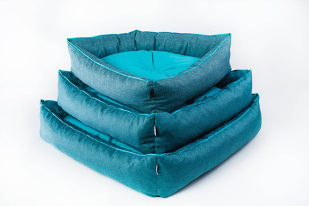 Legowisko dla psa narożne, funkcjonalne CORNER Turkus/Niebieski M CORNER TURKUS/NIEBIESKI (M)