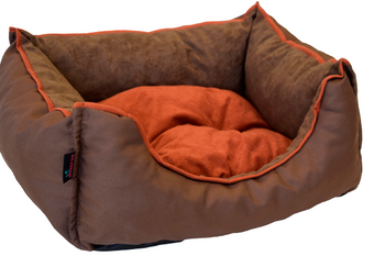 Legowisko funkcjonalne, miękkie, SIESTA brąz-kedra