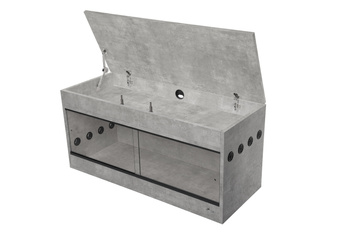 TERRARIUM 100X40X52 Z PŁYTY -NADSTAWKA BETON