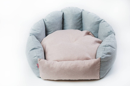 Legowisko funkcyjne MISS SHELL Szary/Róż DUŻA