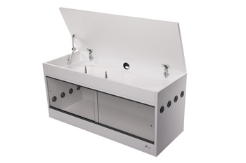 TERRARIUM 100X40X52 Z PŁYTY -NADSTAWKA BIAŁE