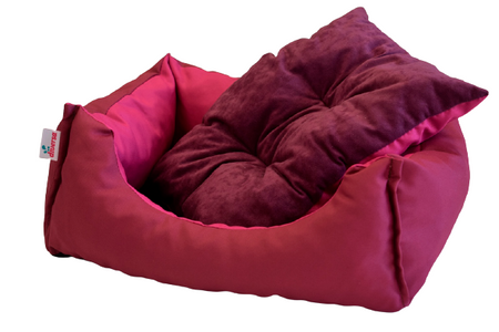 Legowisko funkcjonalne, miękkie, SIESTA bordo