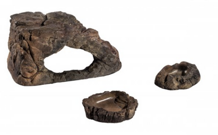 Zestaw terrarium 51l TERRASET FOREST 45x32,5x45 z wyposażeniem