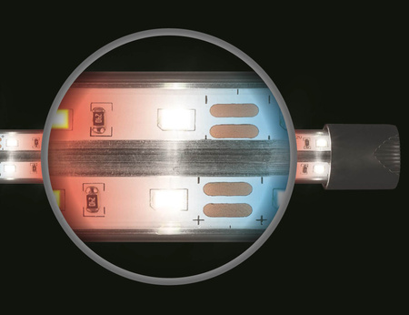 Pokrywa akwariowa ARISTO 80x35 z tworzywa sztucznego, z oświetleniem LED EXPERT KOLOR 15W
