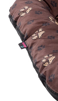 Legowisko funkcjonalne, materac PONTON brązowe łapki S