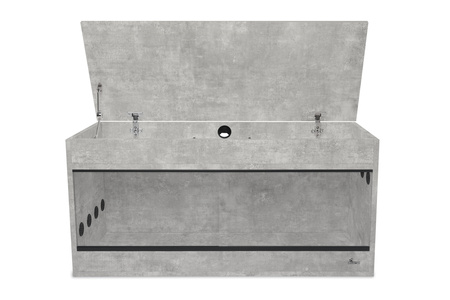 TERRARIUM 100X40X52 Z PŁYTY -NADSTAWKA BETON