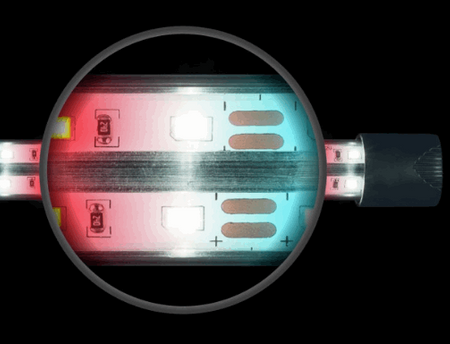 Pokrywa akwariowa SELECTO 35x35 6-kąt z tworzywa sztucznego z oświetleniem LED EXPERT KOLOR 4W