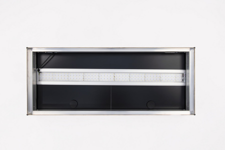 Pokrywa aluminiowa Platino 150x50 prosta z oświetleniem LED ALEX 38W