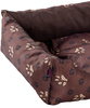 Legowisko funkcjonalne, miękkie, SIESTA brązowe łapki S