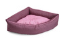 Legowisko dla psa narożne, funkcjonalne CORNER Bordo-Róż S