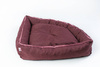 Legowisko dla psa narożne, funkcjonalne CORNER Bordo-Róż S