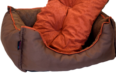 Legowisko funkcjonalne, miękkie, SIESTA brąz-kedra