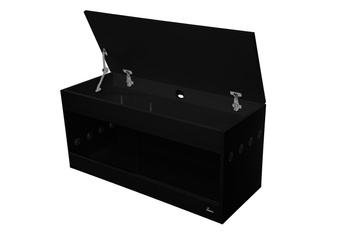 TERRARIUM 100X40X52 Z PŁYTY -NADSTAWKA CZARNE