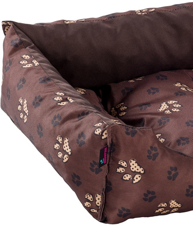 Legowisko funkcjonalne, miękkie, SIESTA brązowe łapki S