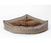 Legowisko dla psa narożne, funkcjonalne CORNER Brąz S
