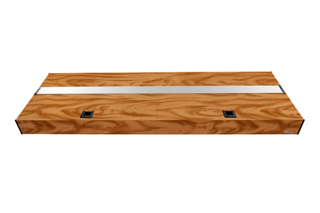 Pokrywa aluminiowa Platino 160x60 prosta z oświetleniem LED ALEX 45,4W KOLOR