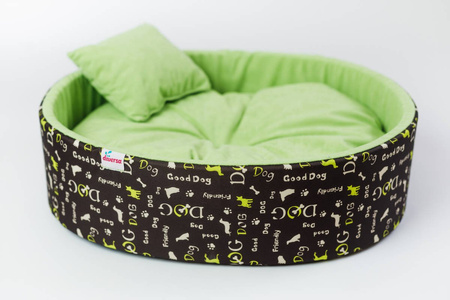 Legowisko dla psa miękkie, funkcjonalne FUNKY DOG zielone M