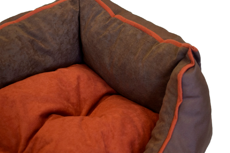 Legowisko funkcjonalne, miękkie, SIESTA brąz-kedra