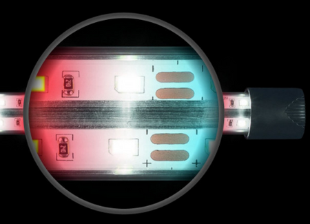 Pokrywa akwariowa ARISTO 50x25 z tworzywa sztucznego, z oświetleniem LED EXPERT KOLOR 8W