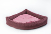 Legowisko dla psa narożne, funkcjonalne CORNER Bordo/Róż L 