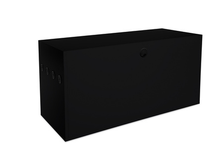 TERRARIUM 100X40X52 Z PŁYTY -NADSTAWKA CZARNE