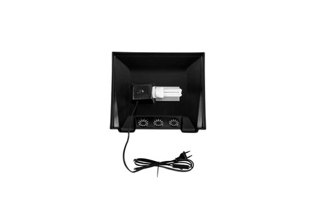 Zestaw terrarium 18,75l z pokrywą z oświetleniem 11W TERRASET DESERT 30x25x25 z wyposażeniem