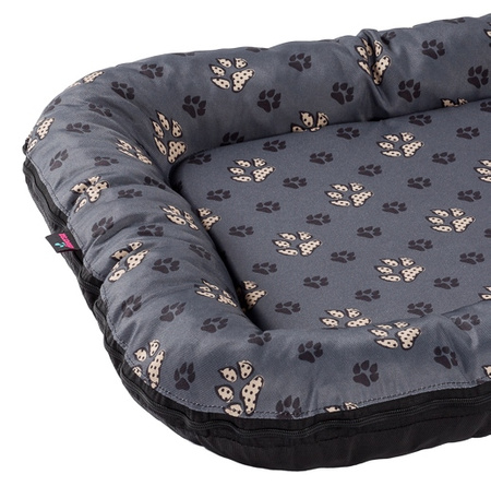 Legowisko funkcjonalne, materac PONTON szare łapki L