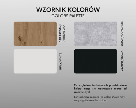 Szafka pod terrarium Terra Aquatic 120x50x70 Czarna