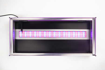 Pokrywa aluminiowa Platino 120x40 prosta z oświetleniem LED ALEX 39W KOLOR