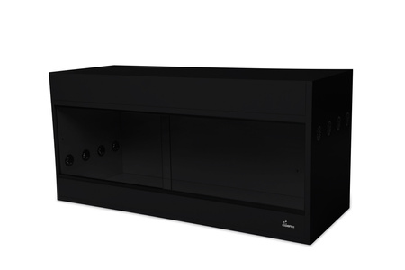 TERRARIUM 100X40X52 Z PŁYTY -NADSTAWKA CZARNE