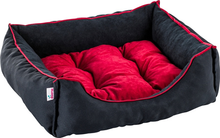 Legowisko funkcjonalne, miękkie, SIESTA czerwień-kedra S