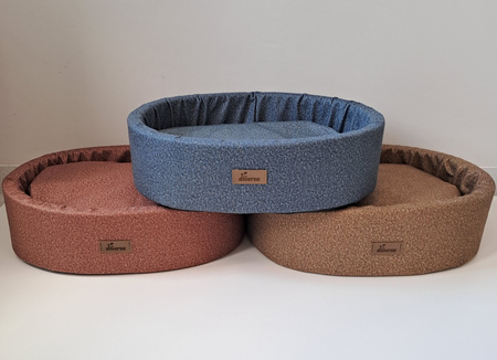 Legowisko dla psa EMILLY melanż- rdza (1)