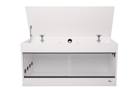 TERRARIUM 100X40X52 Z PŁYTY -NADSTAWKA BIAŁE