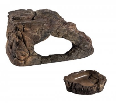 Zestaw terrarium 108l TERRASET TURTLE 60x40x45 z wyposażeniem