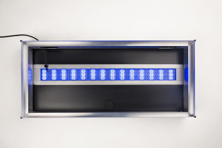 Pokrywa aluminiowa Platino 60x30 prosta z oświetleniem LED ALEX 20,4W KOLOR